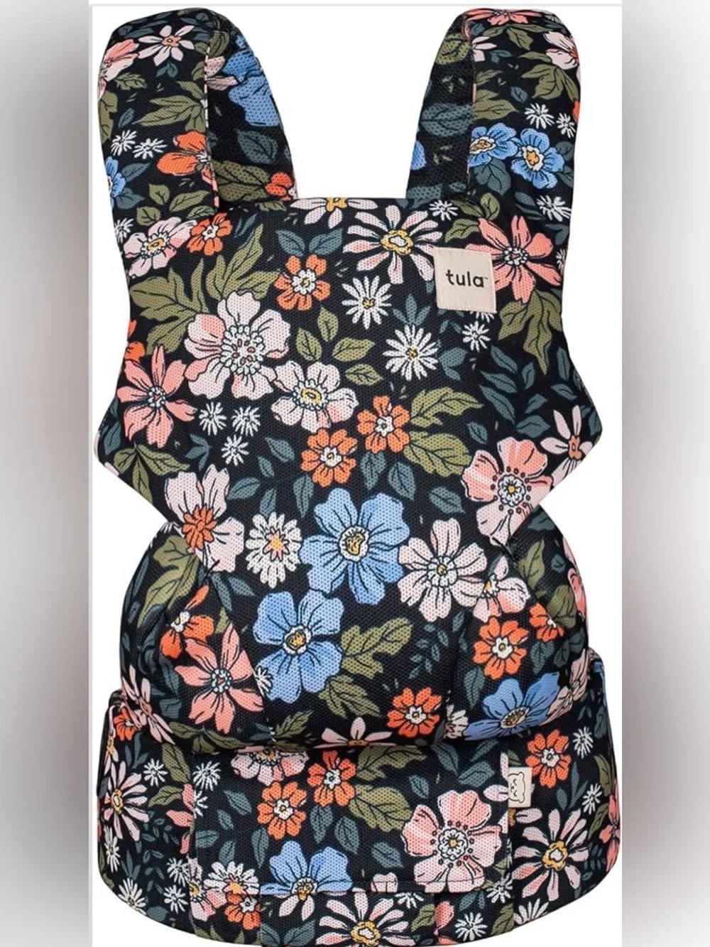 NWT / NIB - Tula - Natural Cotton - Olivia - Pink and Blue flower print